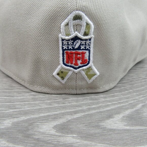 New Era 59Fifty NFL Las Vegas Raiders Salute To Service Fitted Hat Cap 7 3/4 NEW - Picture 9 of 15